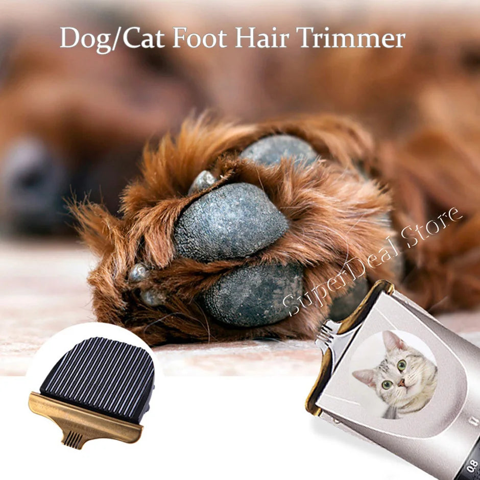 Professional Rechargeable Pet Hair Clipper – Low Noise Grooming Trimmer